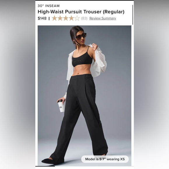 Alo High-Waist Pursuit Trouser - Picture 1 of 1